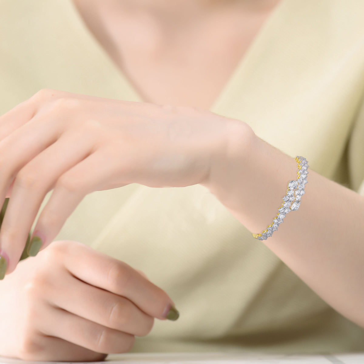 Noelle Bypass Bangle Couture Bracelet