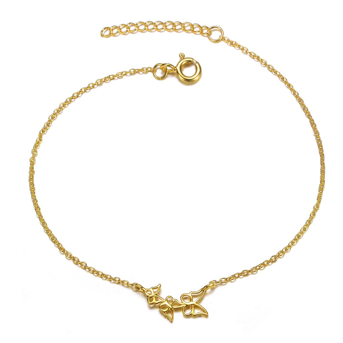 Genevieve Filigree Butterfly Charm Bracelet