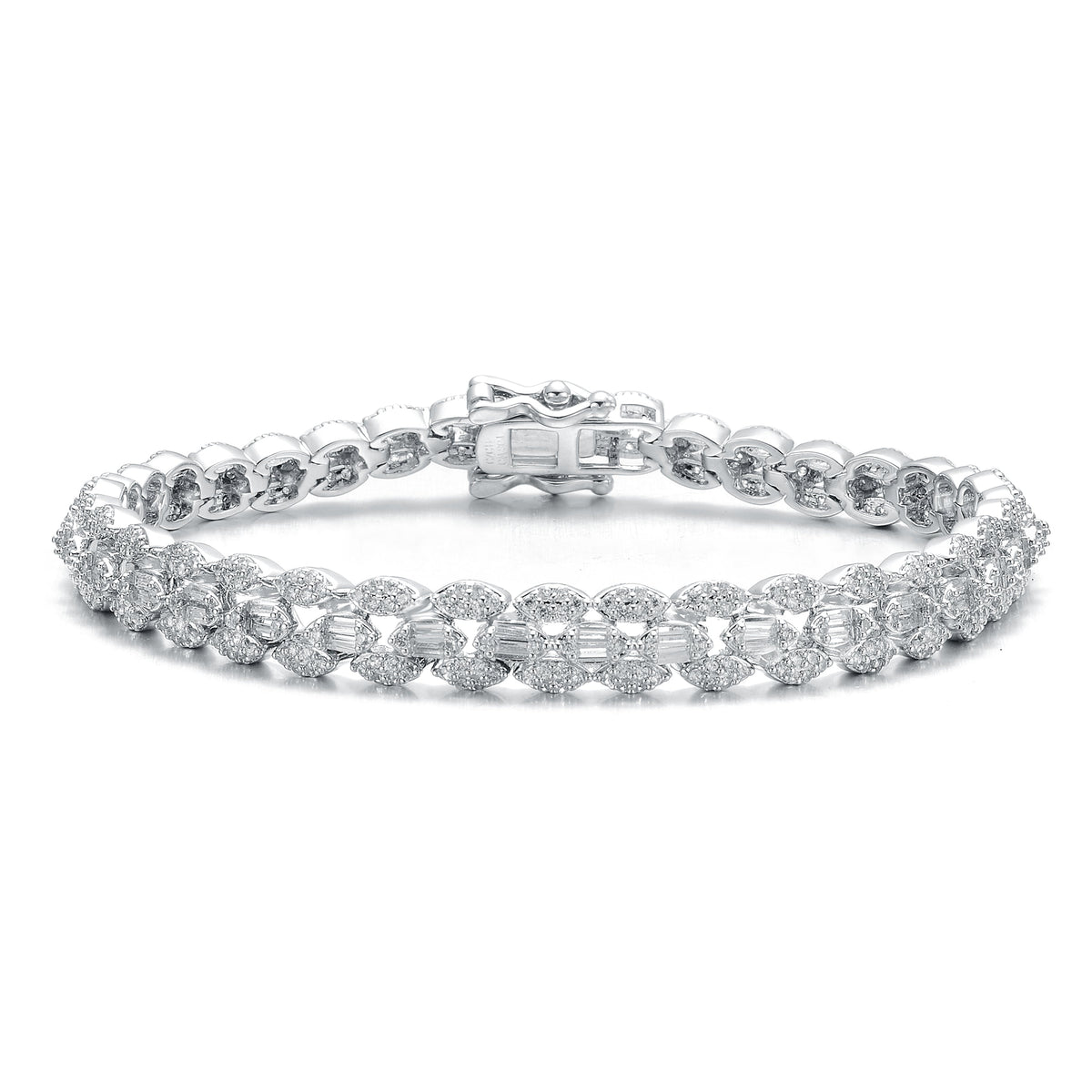 Pompidou Flat Link Tennis Bracelet
