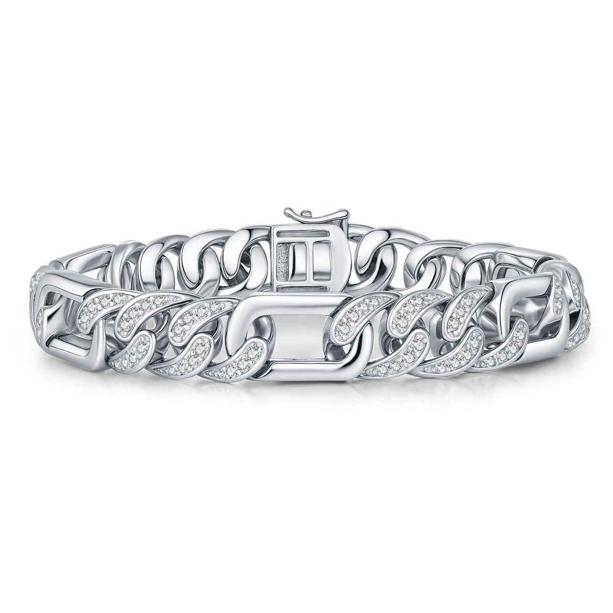 Belleville Chunky Triple Chain Statement Bracelet