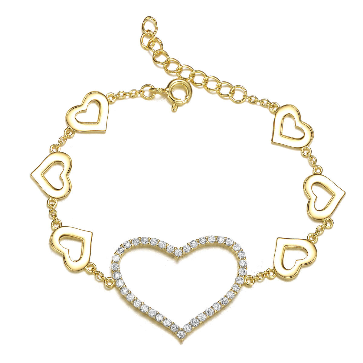 Louise Coeur Heart Charm Bracelet
