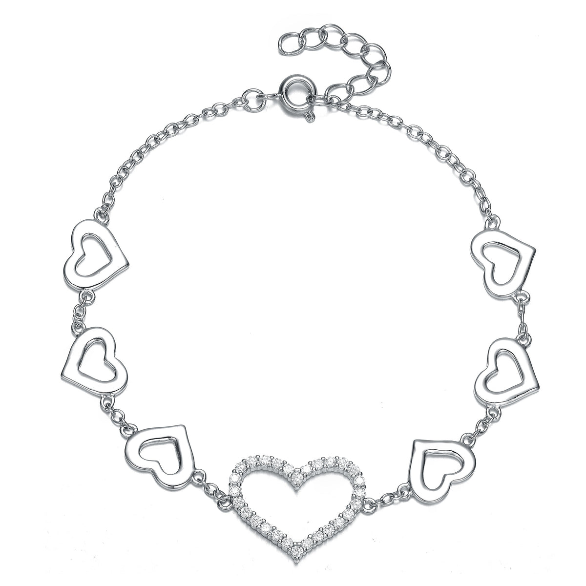 Louise Coeur Heart Charm Bracelet