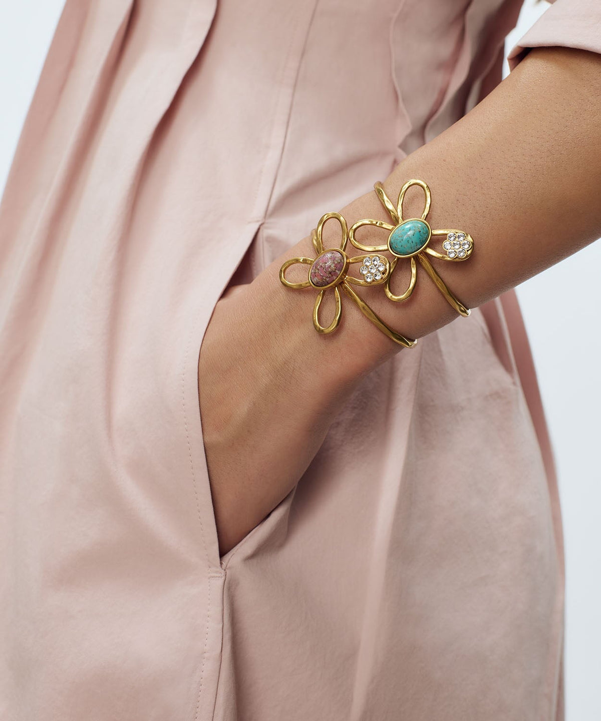 Big Blossom Bracelet - Blue