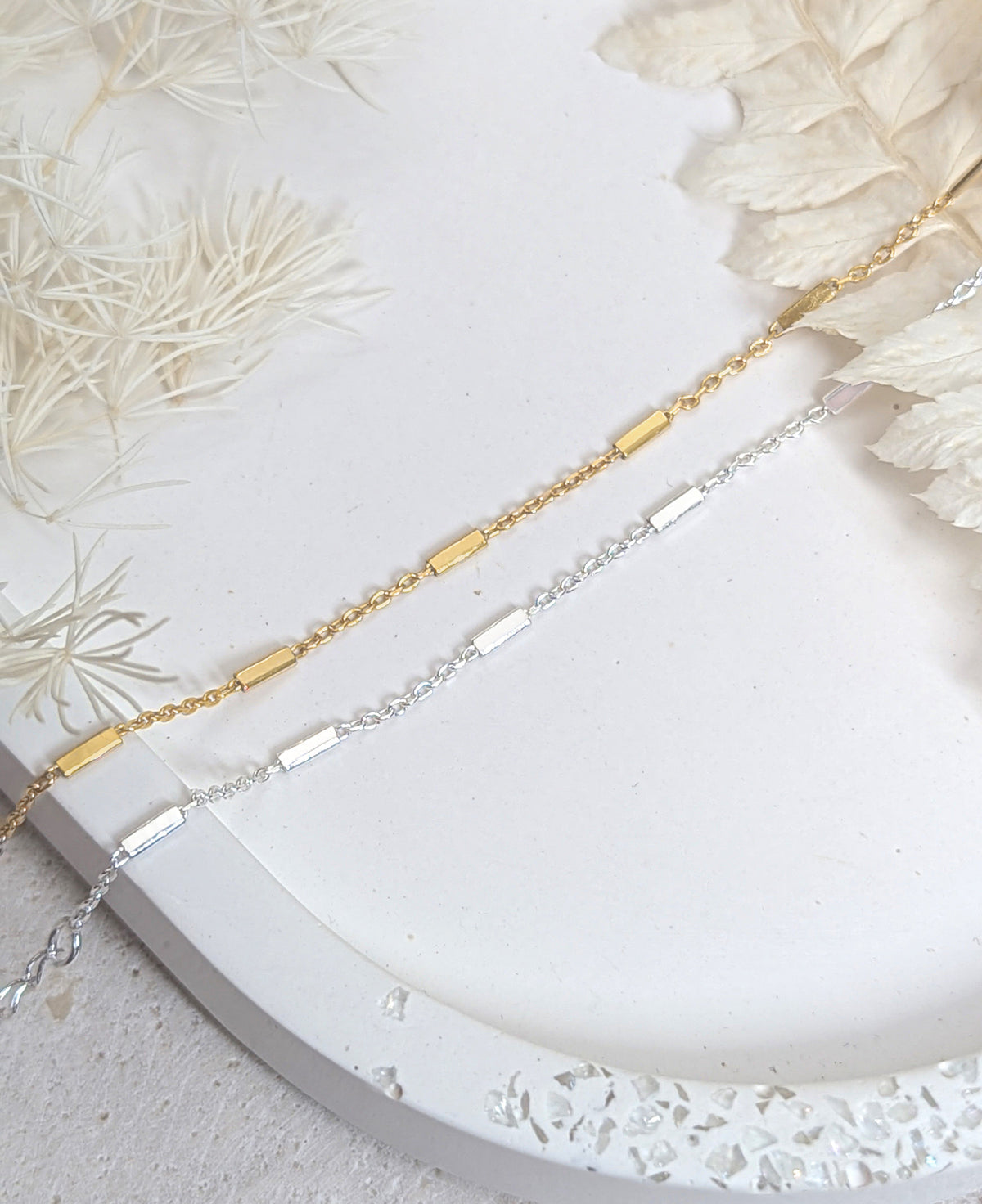 Bar Chain Bracelet - Dainty Satellite Bracelet