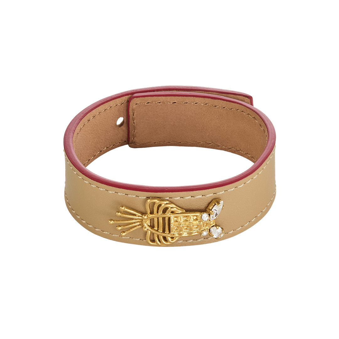 Lobster Leather Bracelet