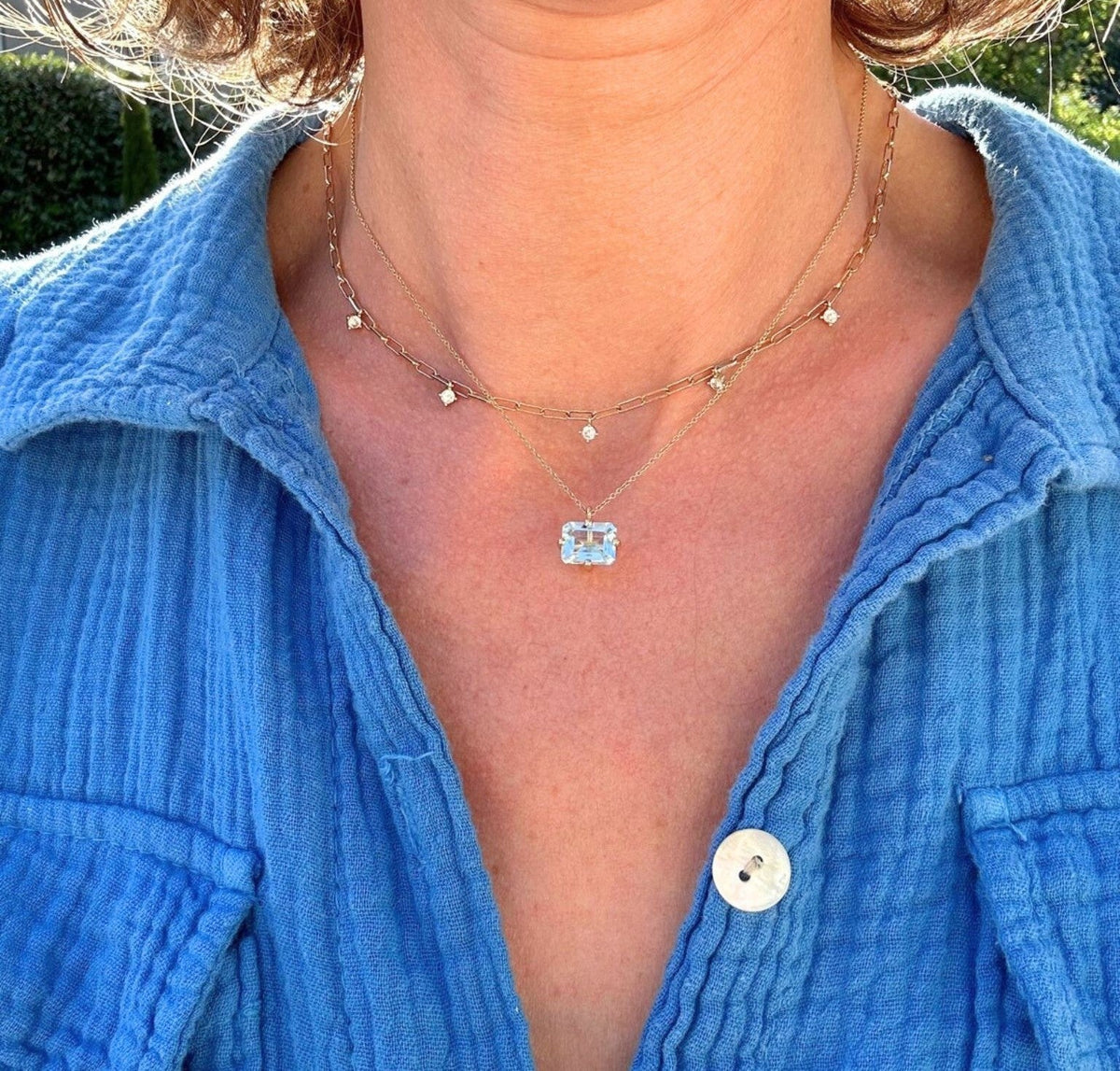 BIG OCTOGONE NECKLACE
