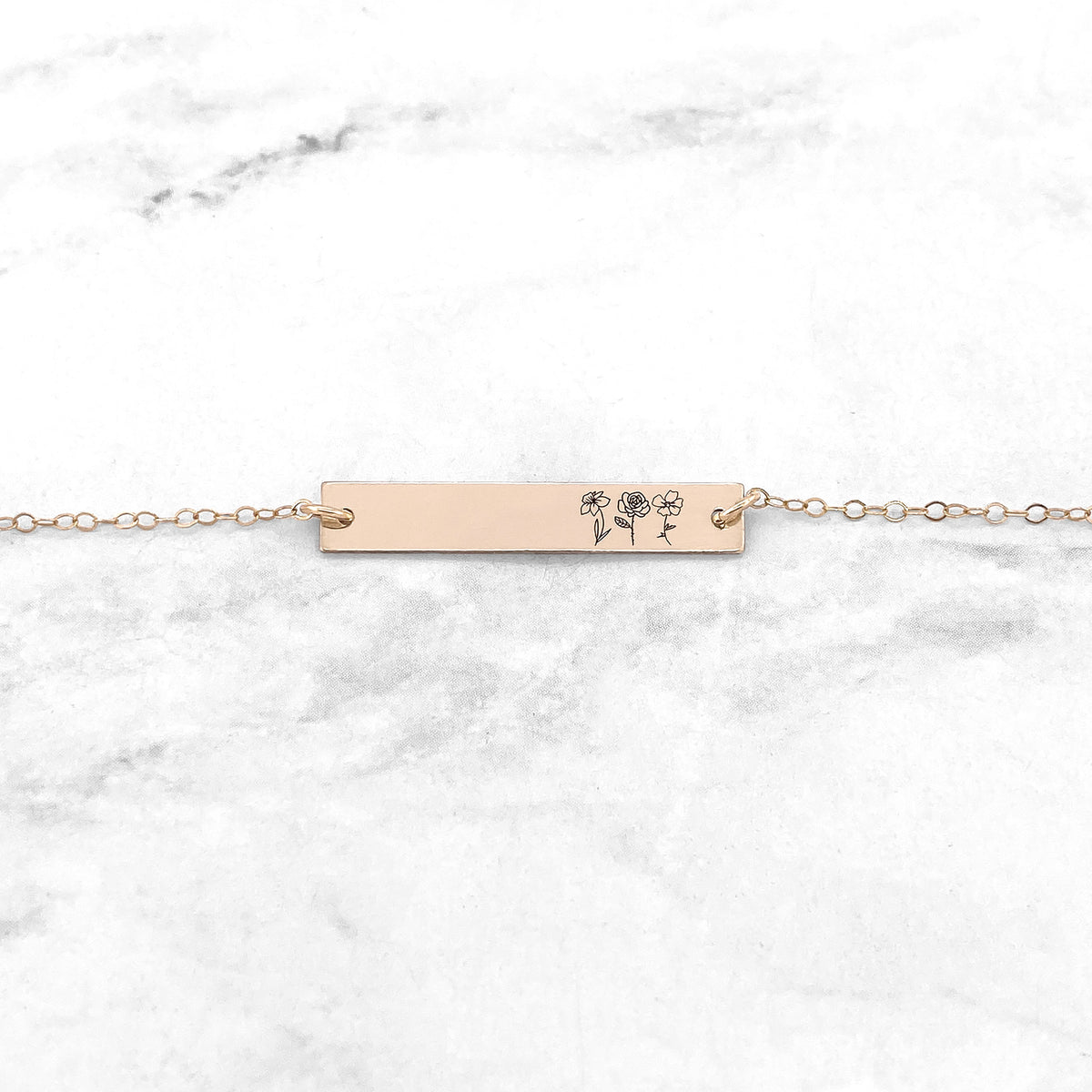 Birth Flower Bracelet