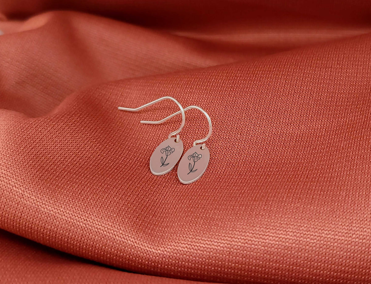 Birth Flower Earrings