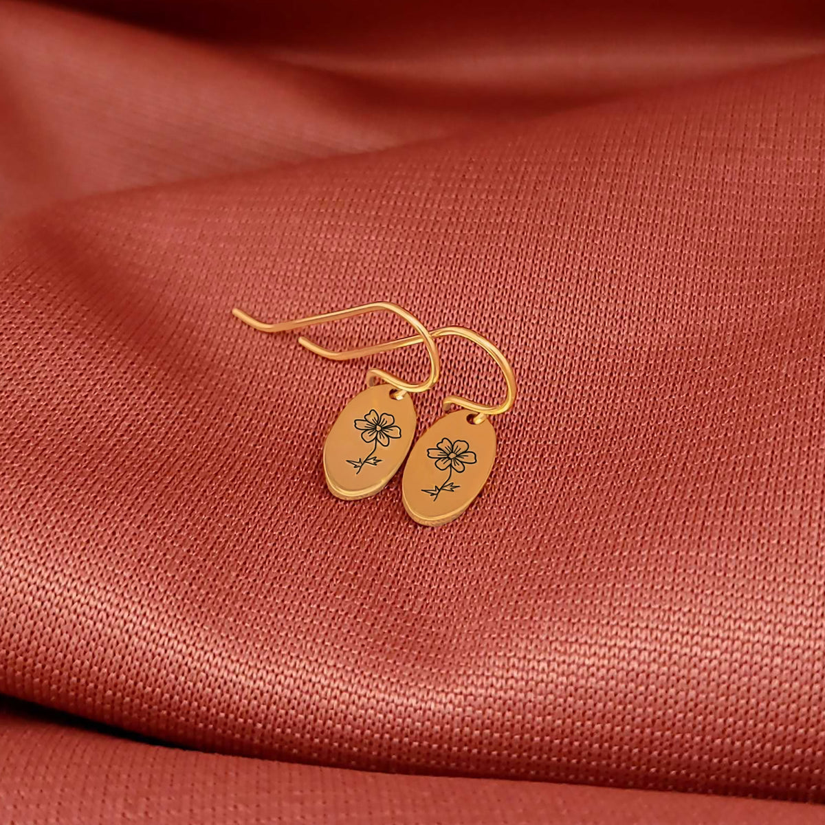 Birth Flower Earrings