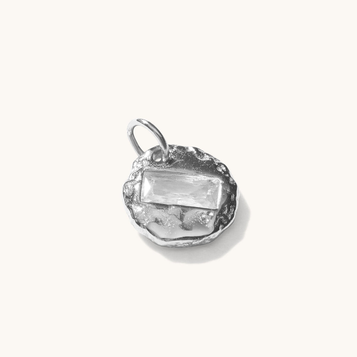 Mini Birthstone Pendant Silver