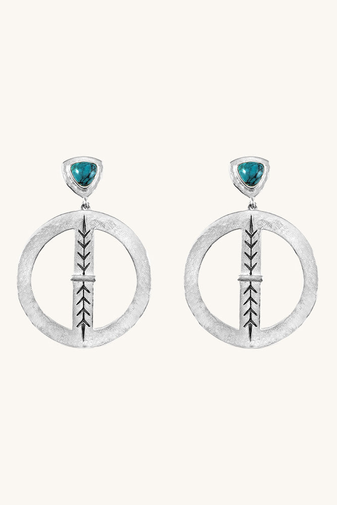 Bluestem Earrings - Silver