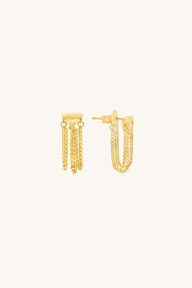 Bowie Hoop Earrings - Gold