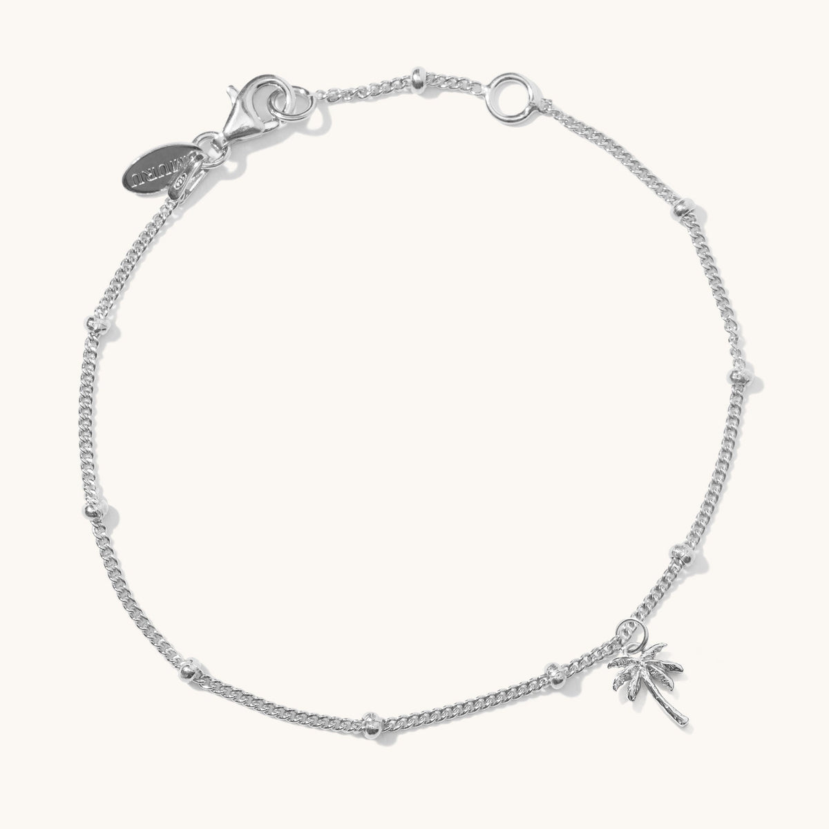 Palm Tree Bracelet Silver