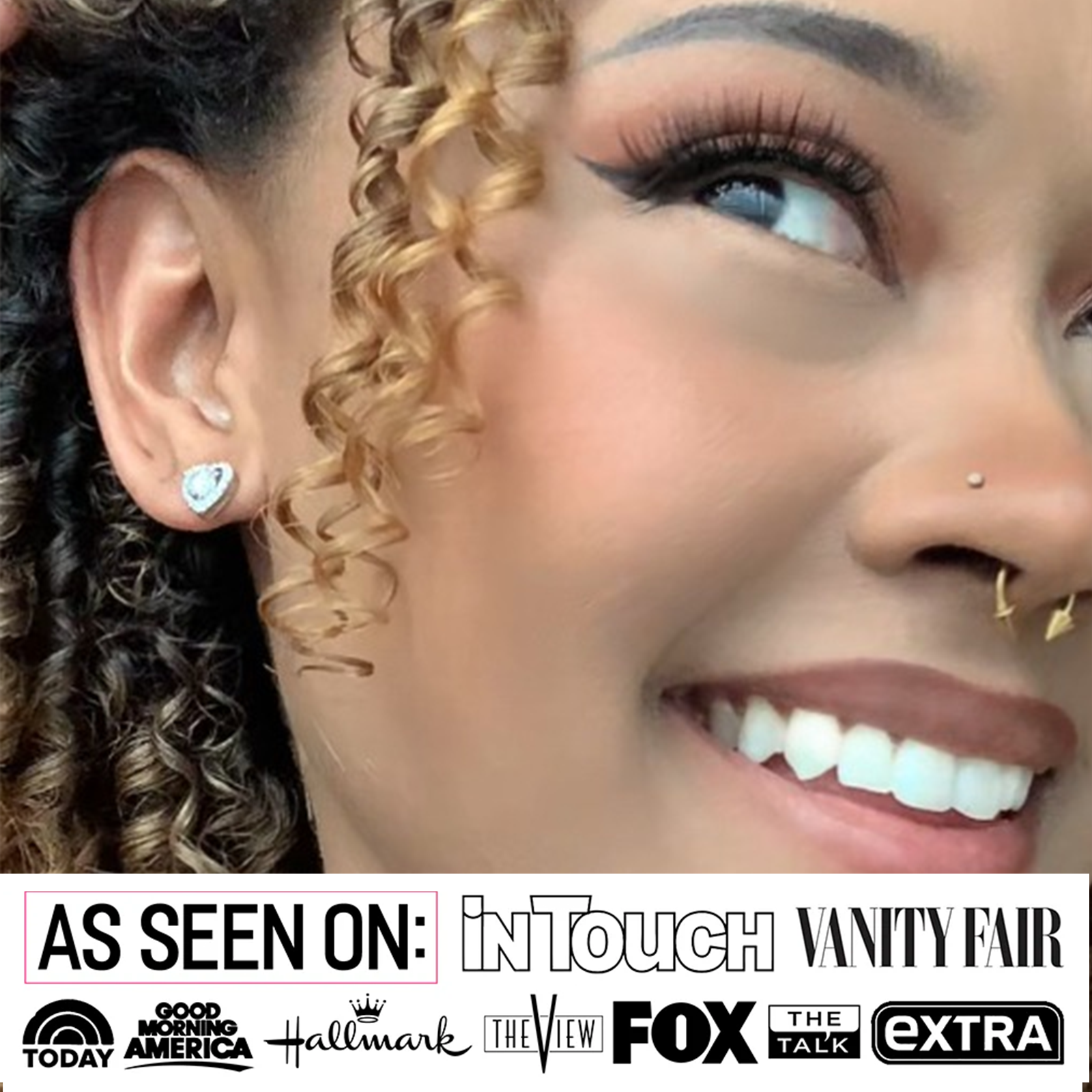 Moissanite by Cate & Chloe Briana 18k Gold Plated 925 Sterling Silver Stud Earrings 1tcw