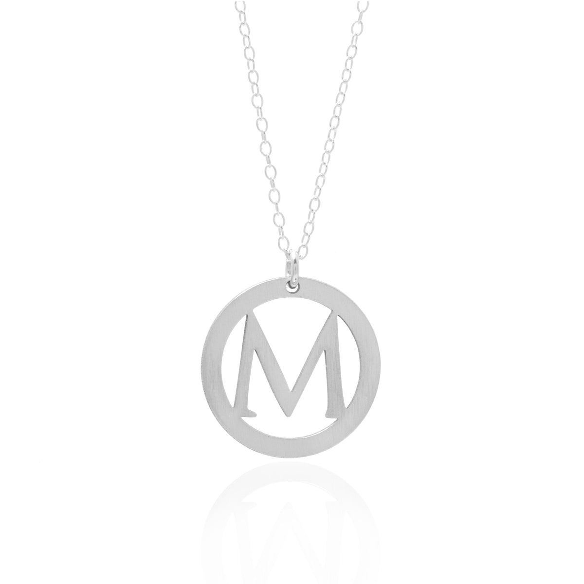 Circle Initial Necklace
