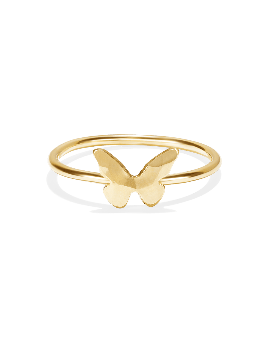 tiny butterfly ring mau_Jewelry12～14号 Tiny Butterfly Stacking Ring