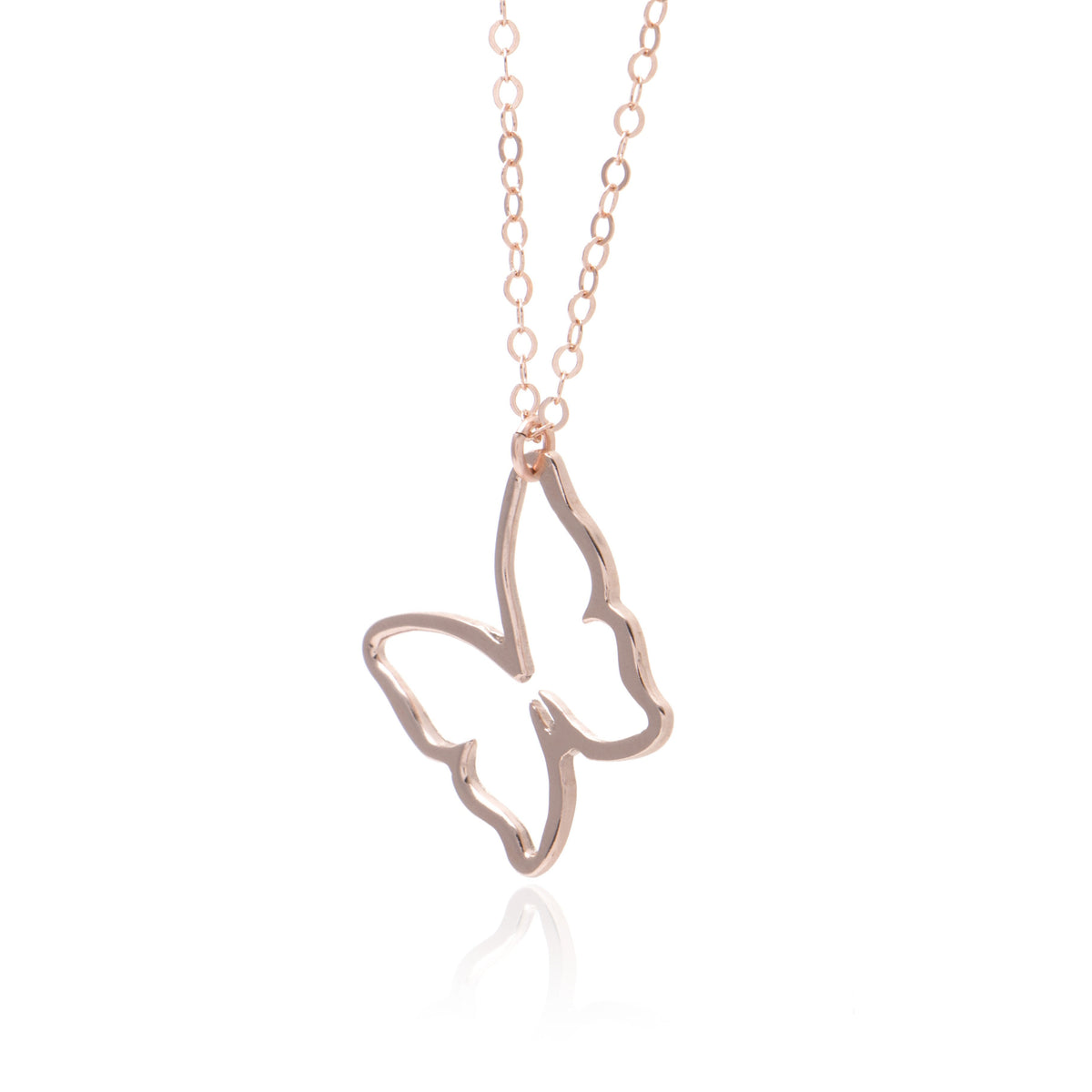Rose Gold Butterfly Pendant