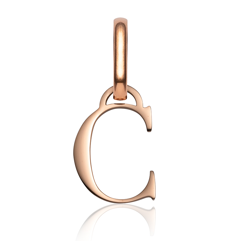 Letter Pendant (Rose Gold)