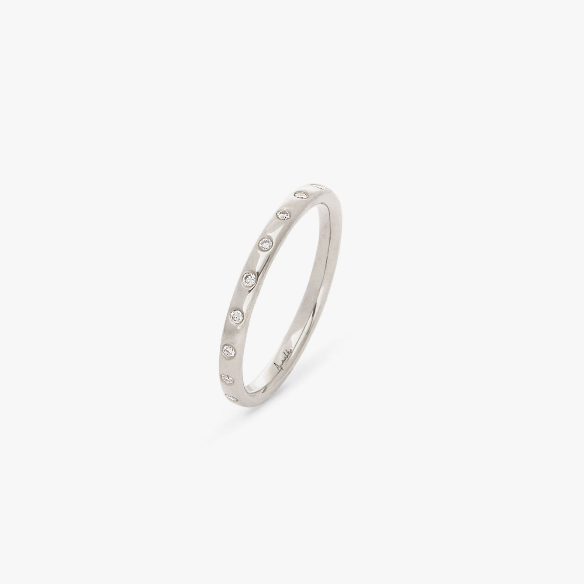 2mm Diamond Wedding Ring