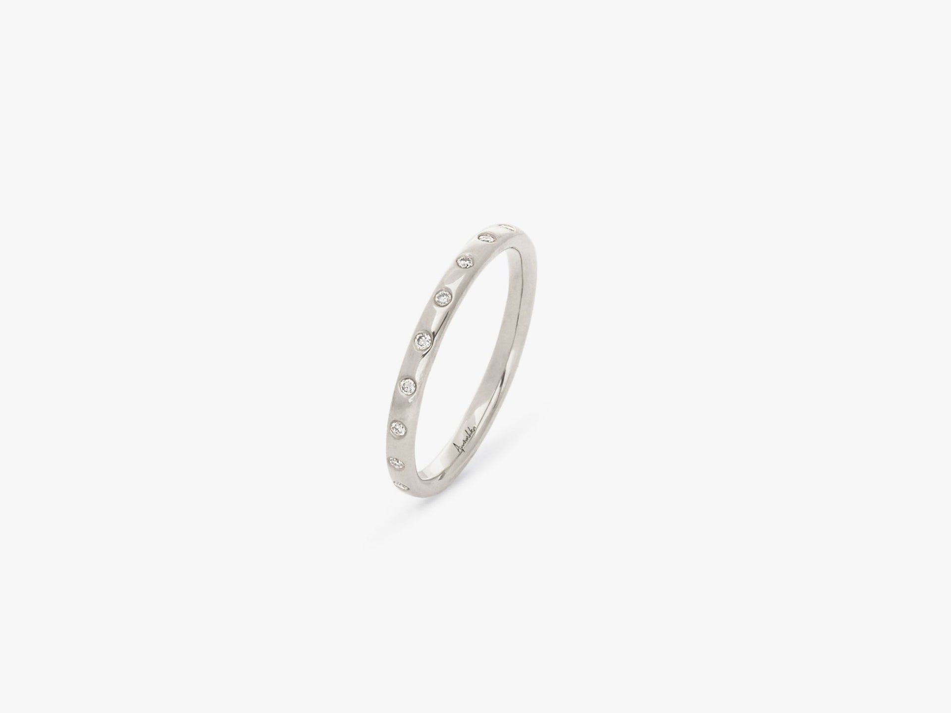 2mm Diamond Wedding Ring