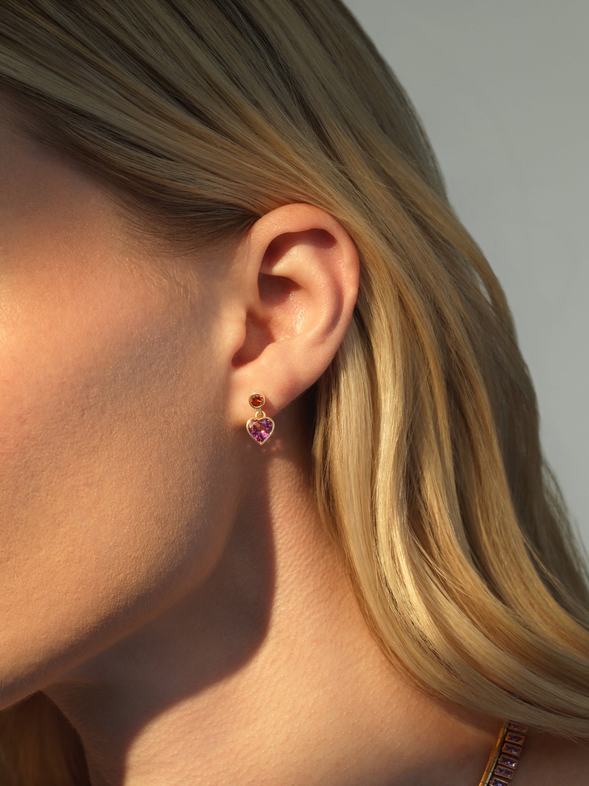 Heart Drop Earring