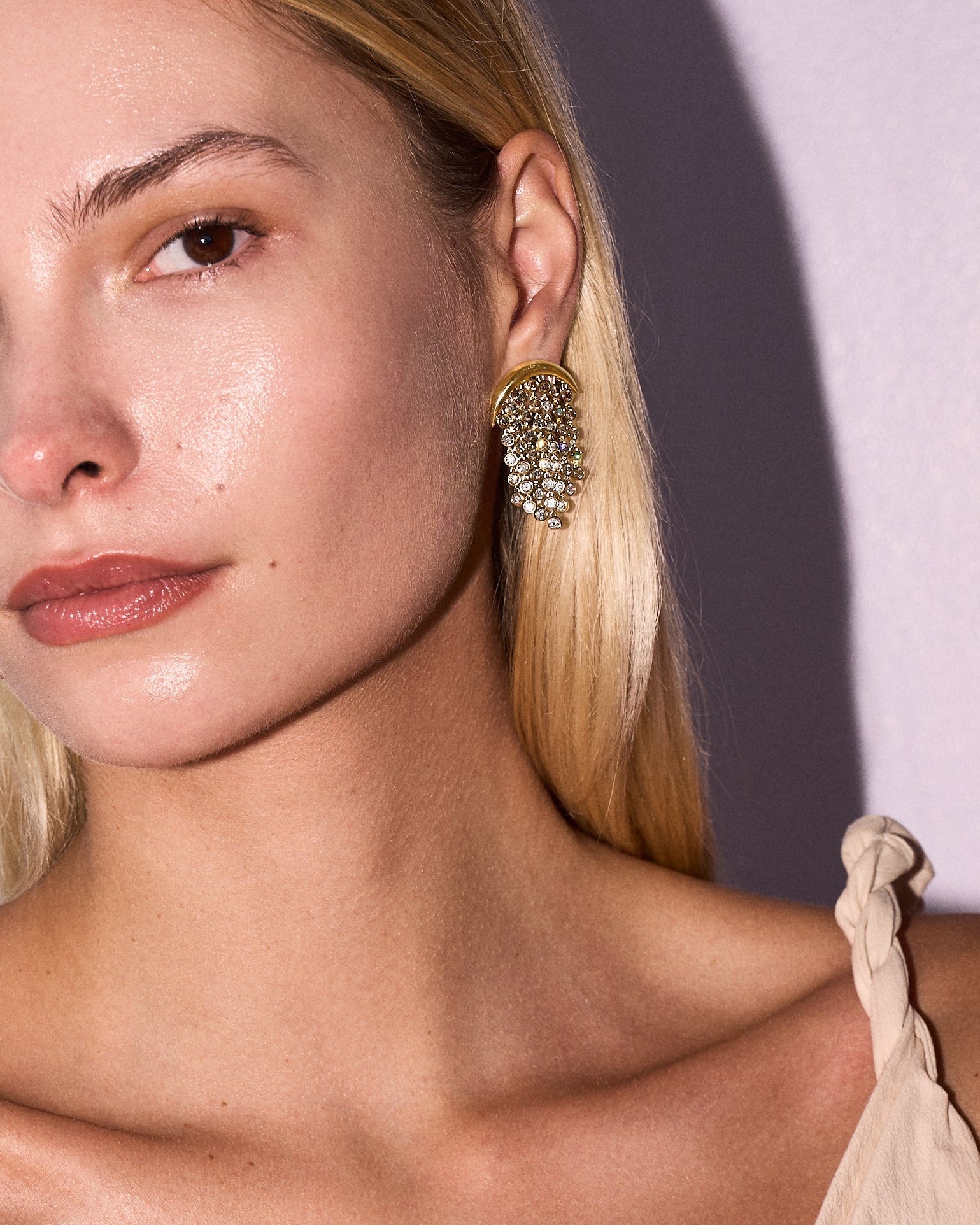 Fringe Earring - Ombre Diamond