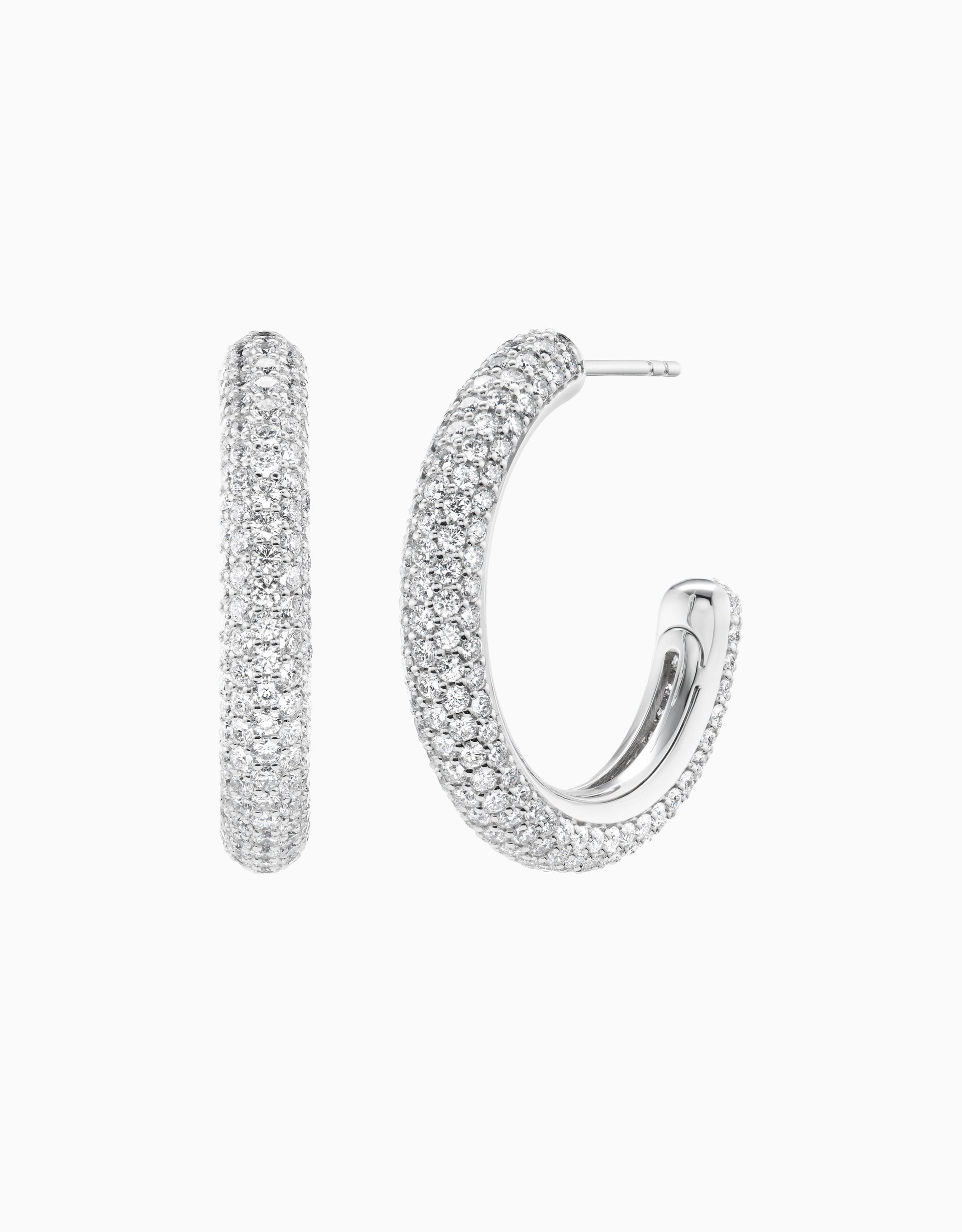 Diamond Puffy Hoop