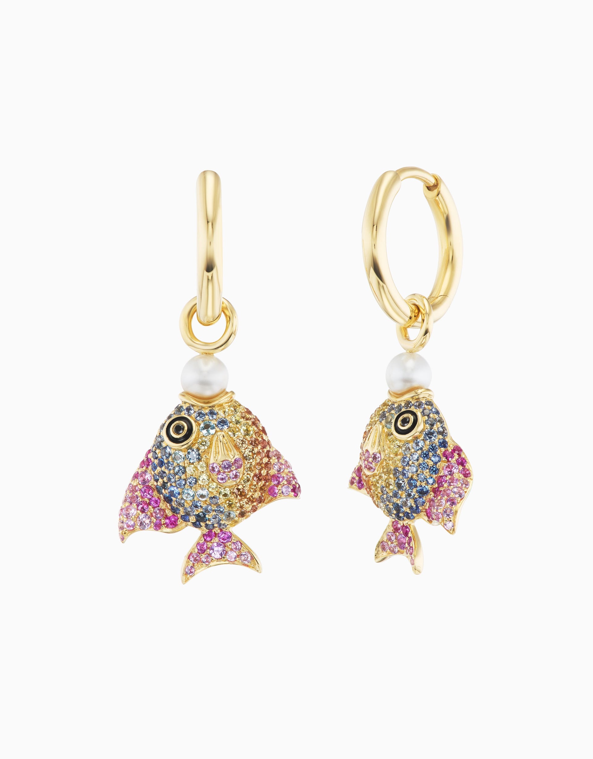 Rainbow Fish Earring