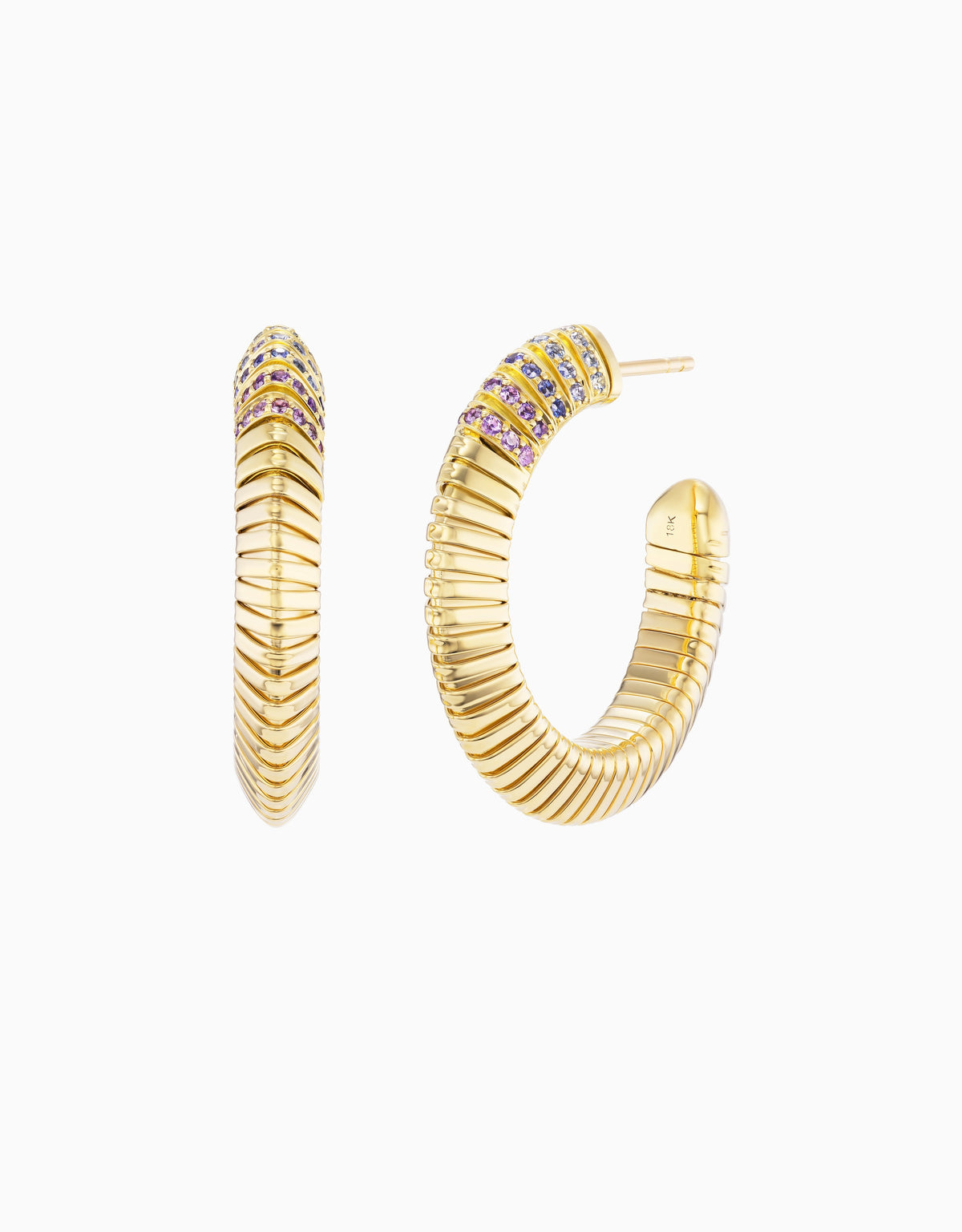 Tri Tubogas Hoop Earrings - Coastline