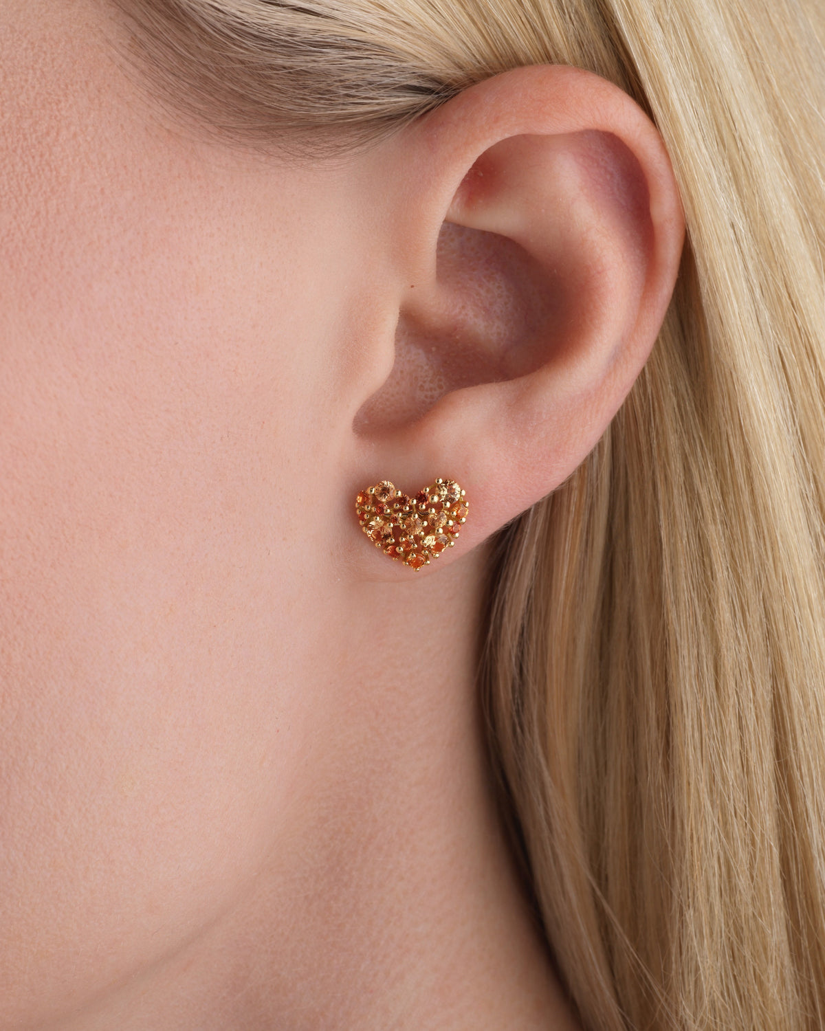 Lacey Stud - Yellow Sapphire