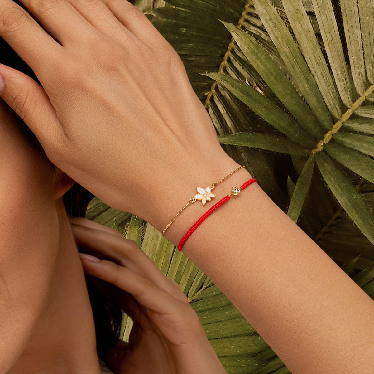In Full Bloom Diamond Lotus Charm Bracelet