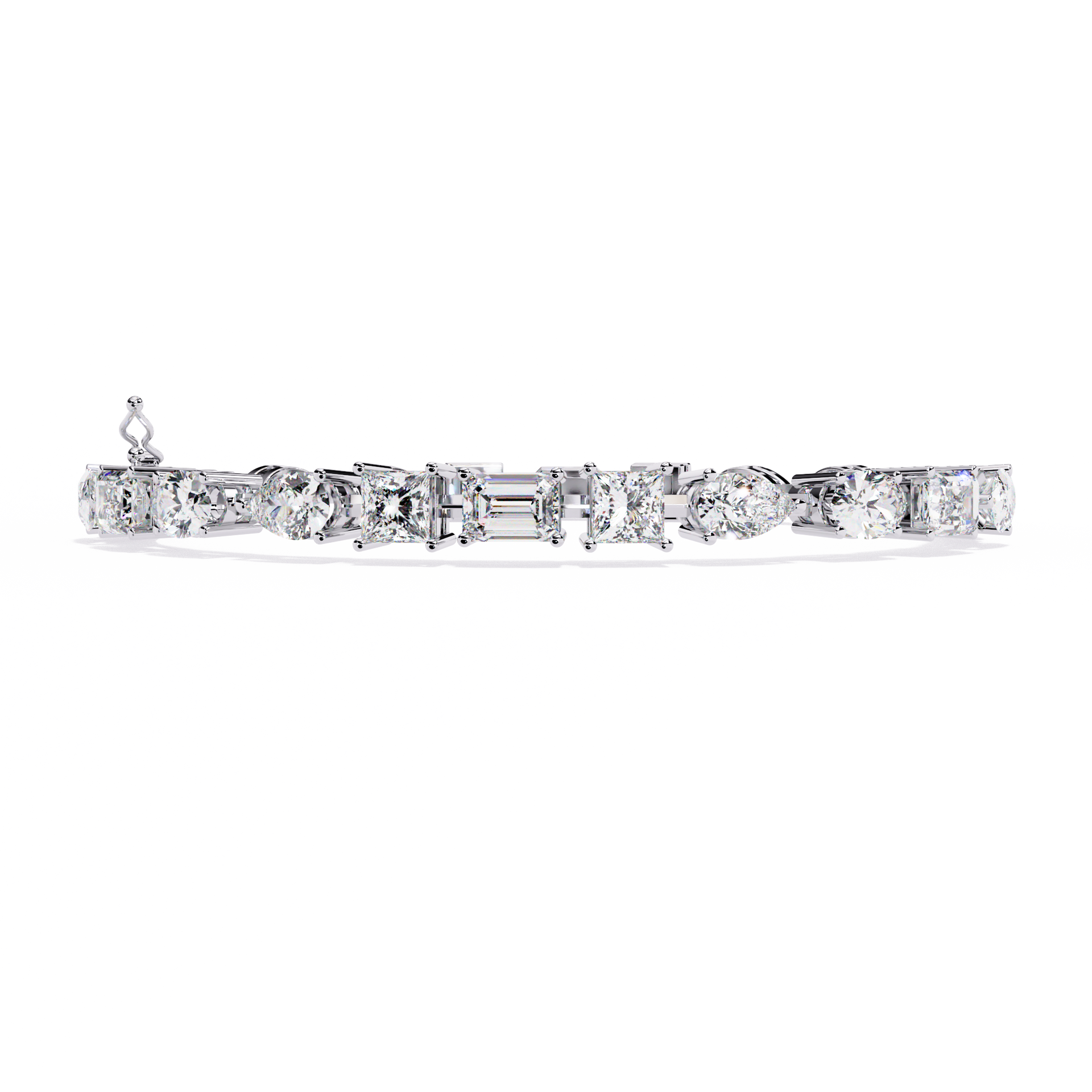 Lab-grown Diamond Bracelet in 10K White Gold