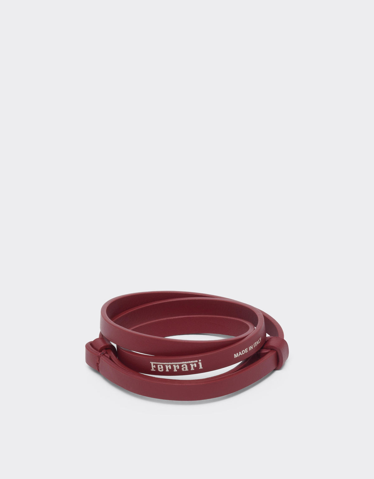 Triple-wrap leather bracelet