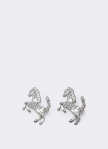 Prancing Horse Rhinestone Earrings