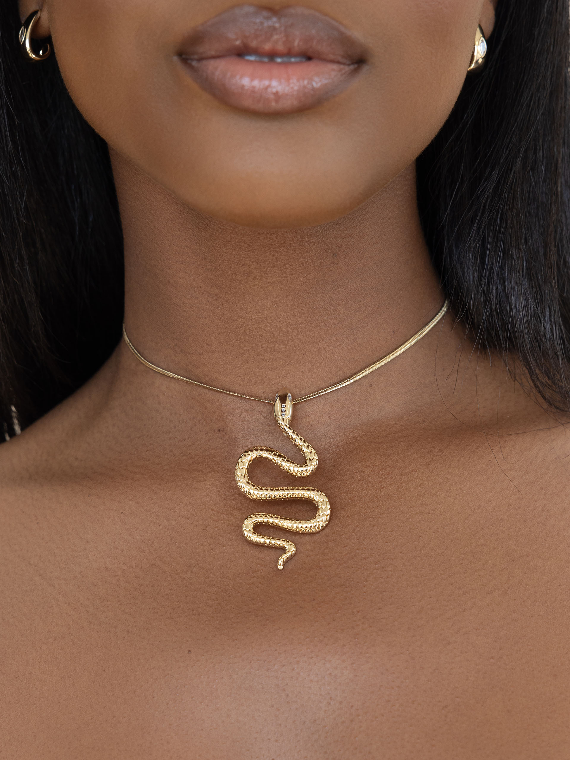 Serpentina Snake Choker Necklace