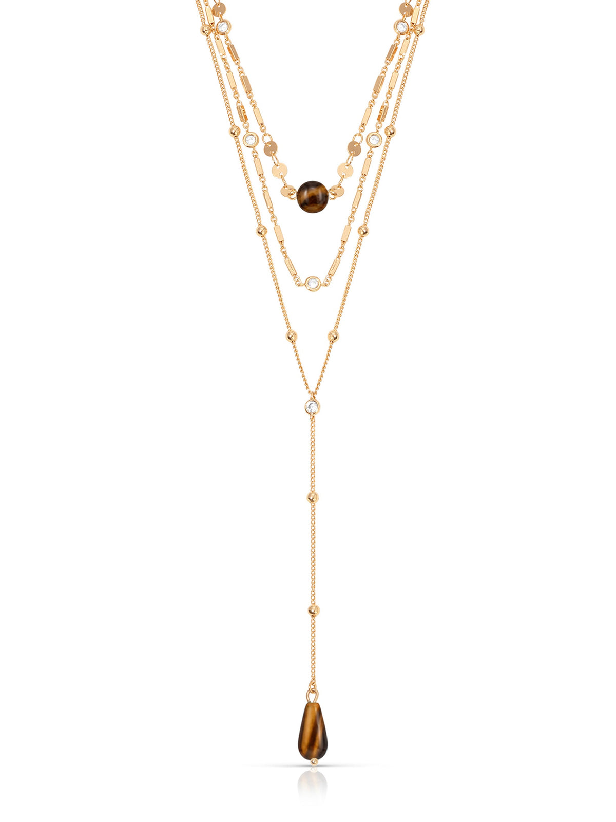 Forever Falling Tiger's Eye Lariat