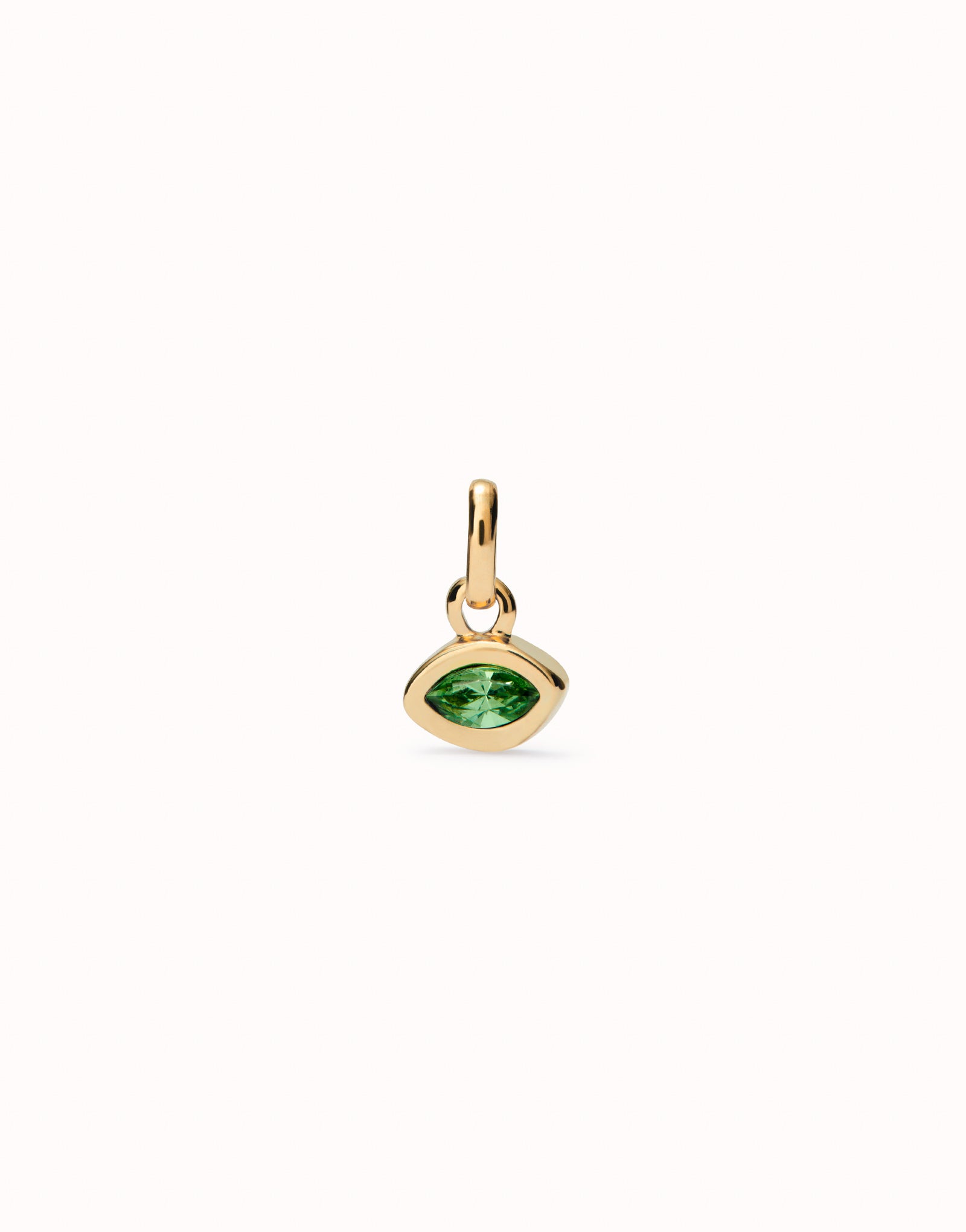 Charm with green crystal