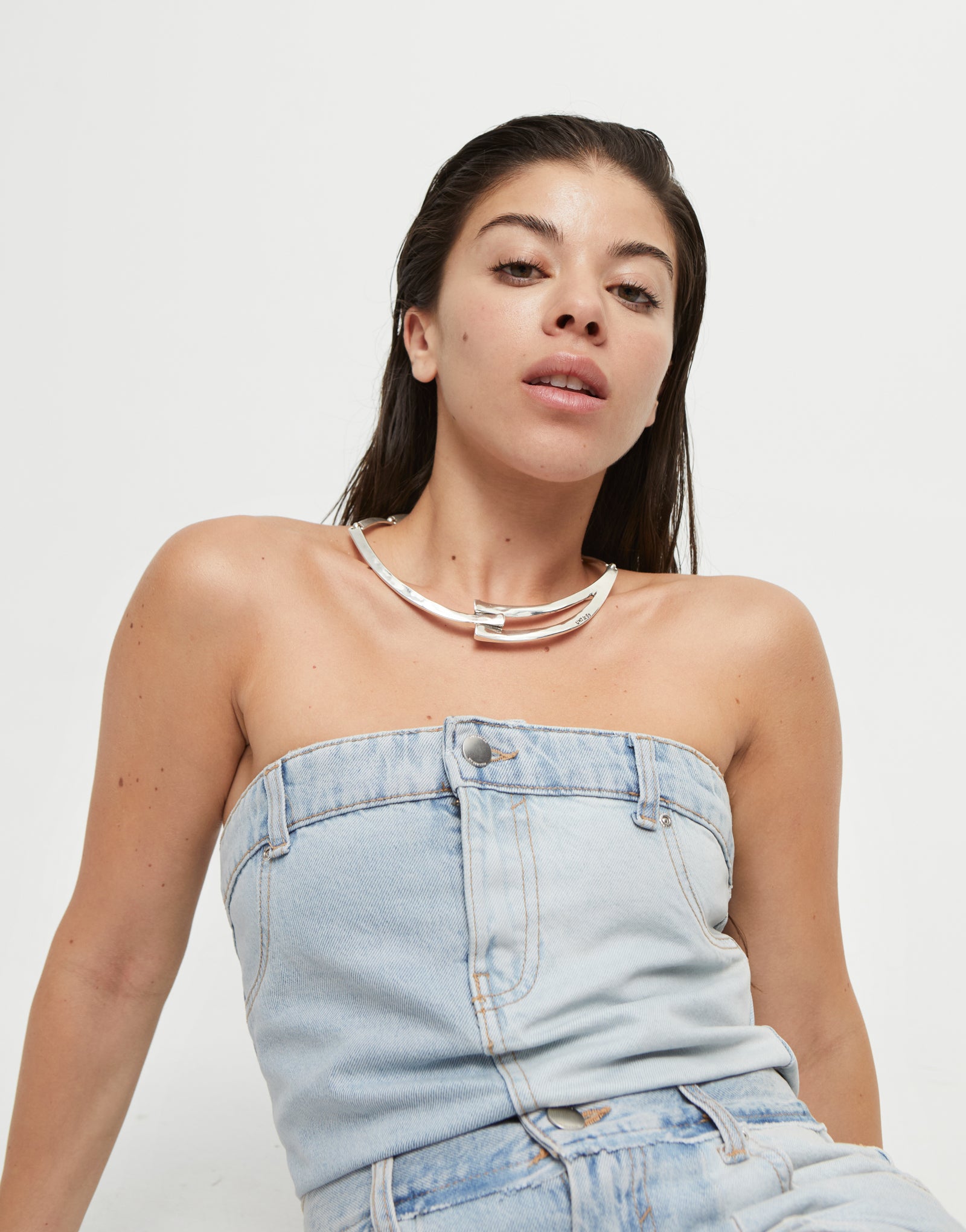 Sculpted Choker Necklace