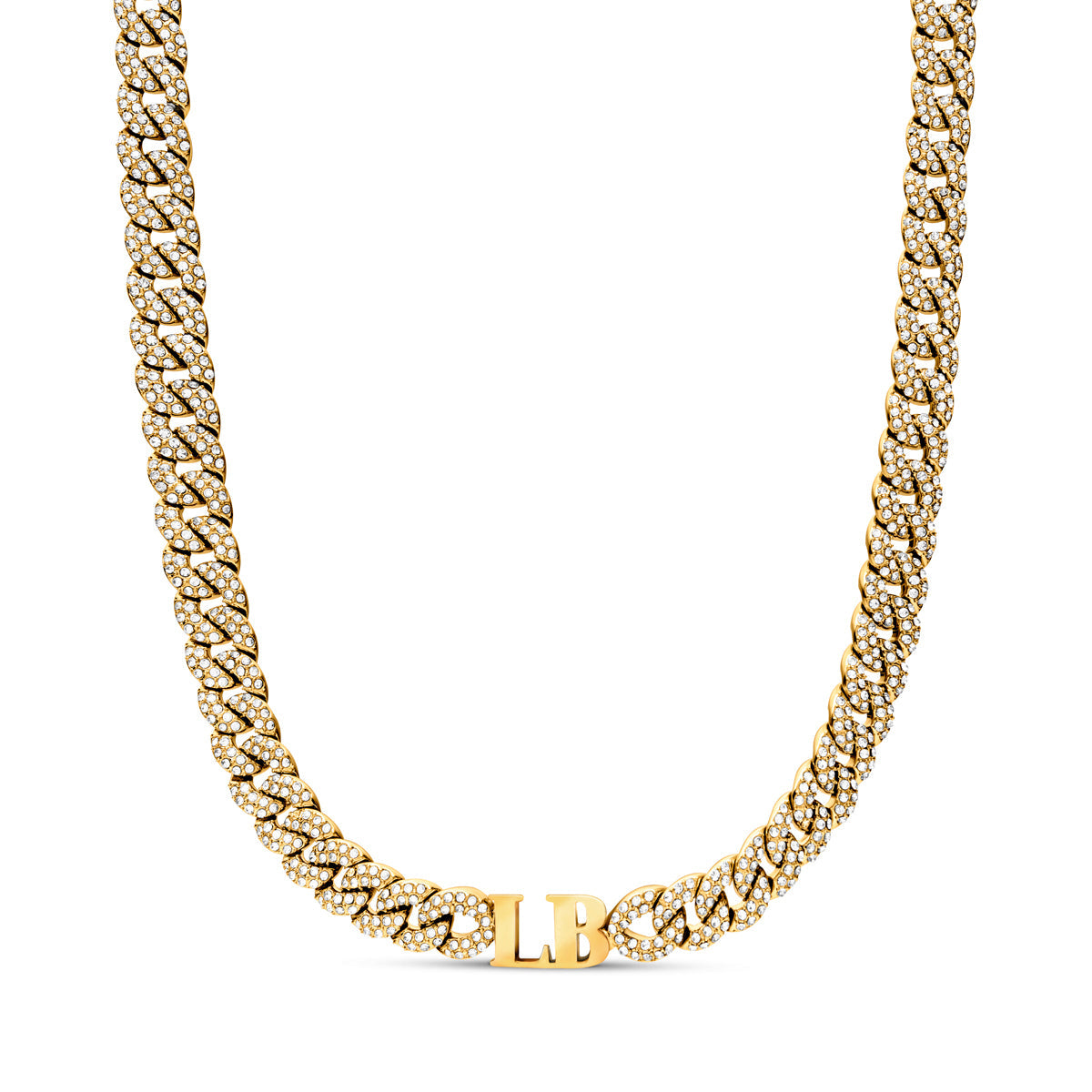 Gala Pavé Initial Choker (Gold)