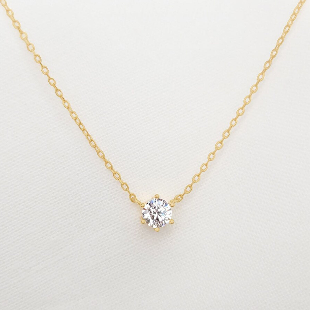 CZ Solitaire Necklace