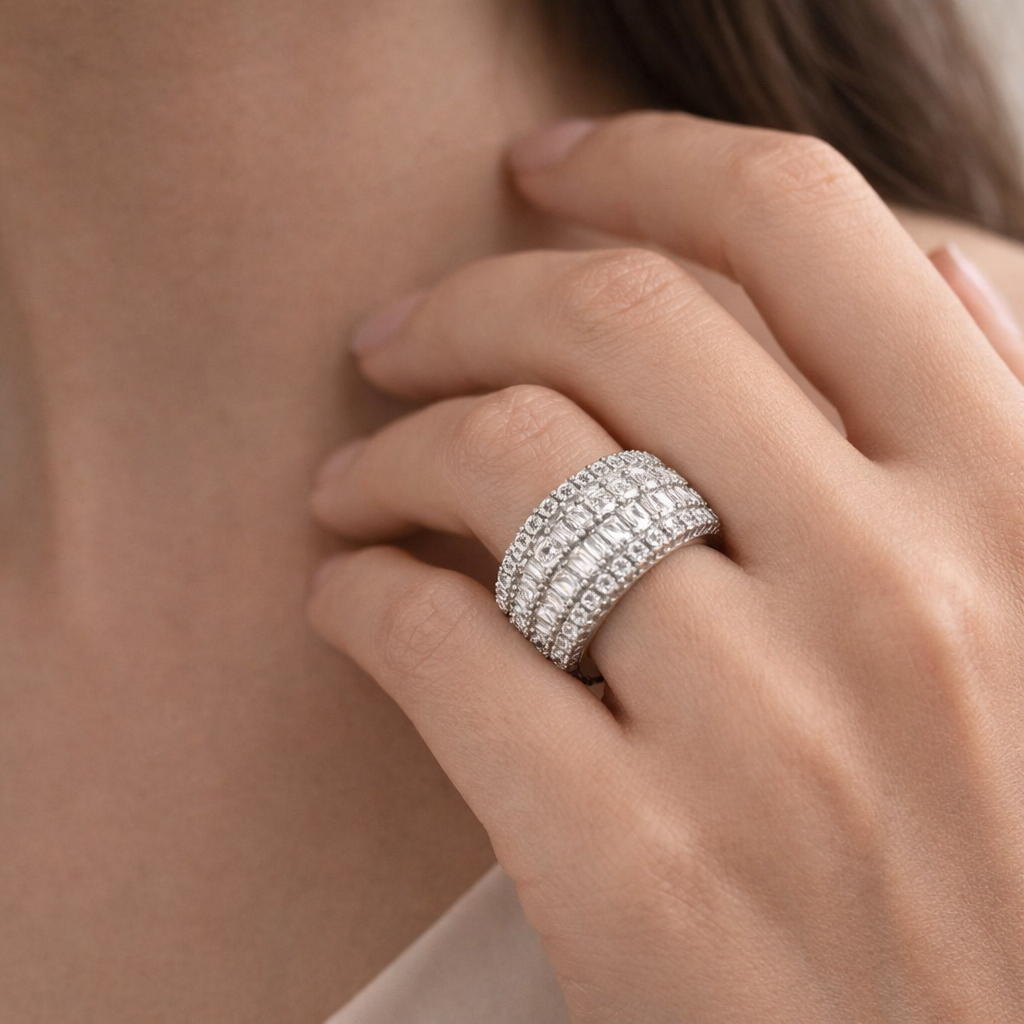 Cannes Cluster Cocktail Ring