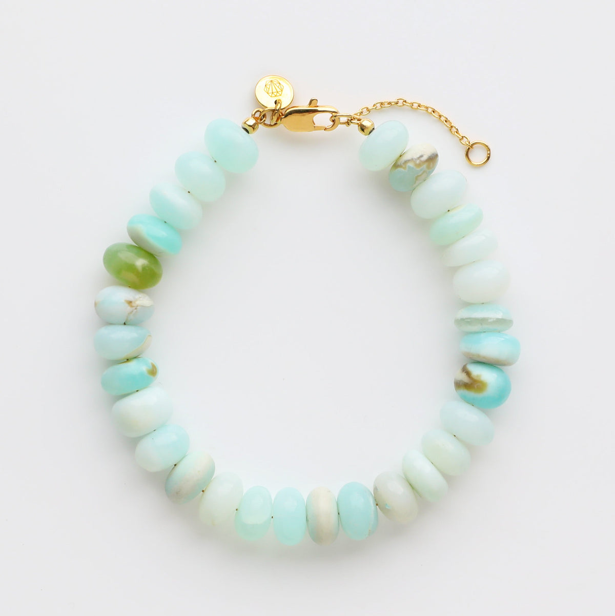 Blue Opal Beaded Bracelet