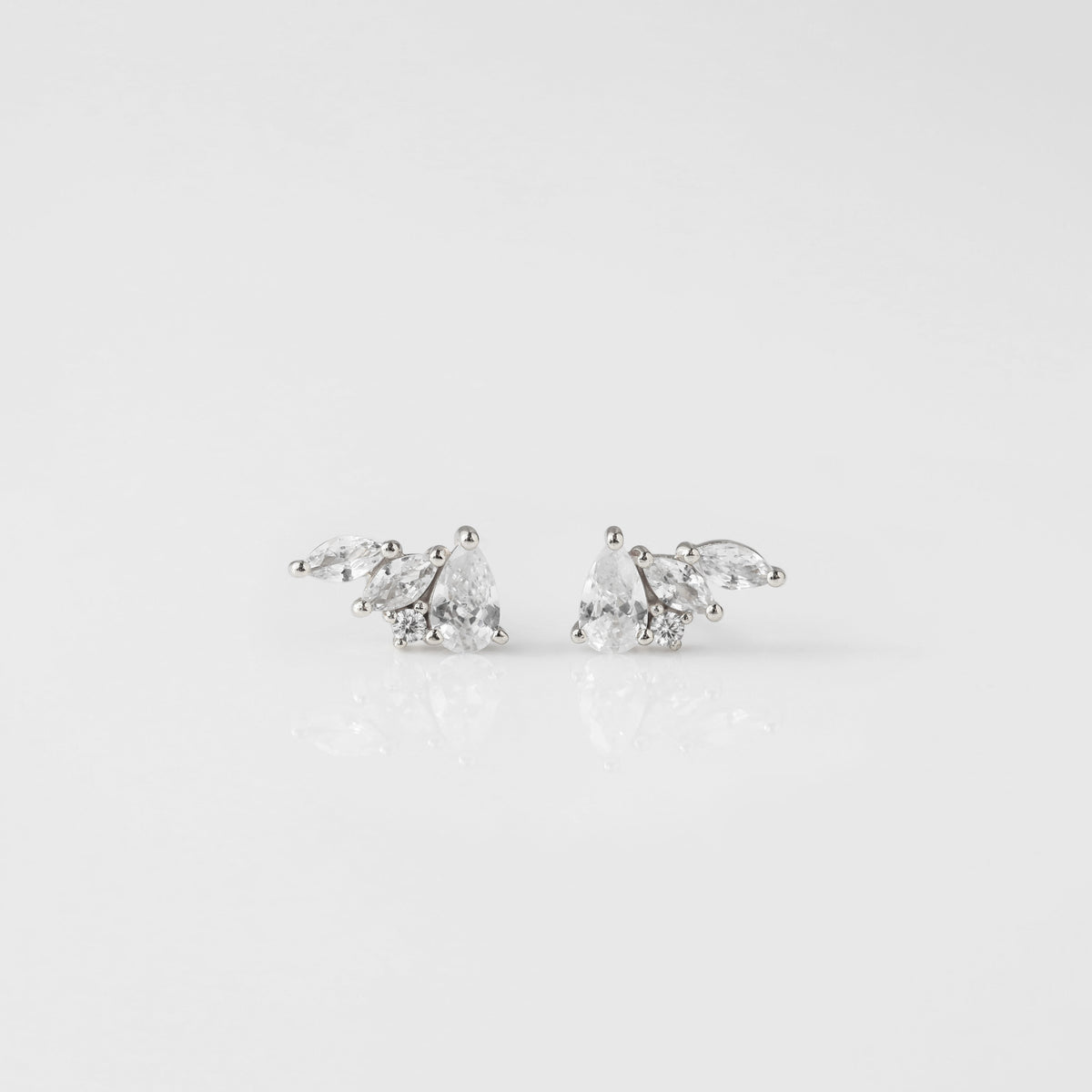 Marquise Fan Climber Earrings