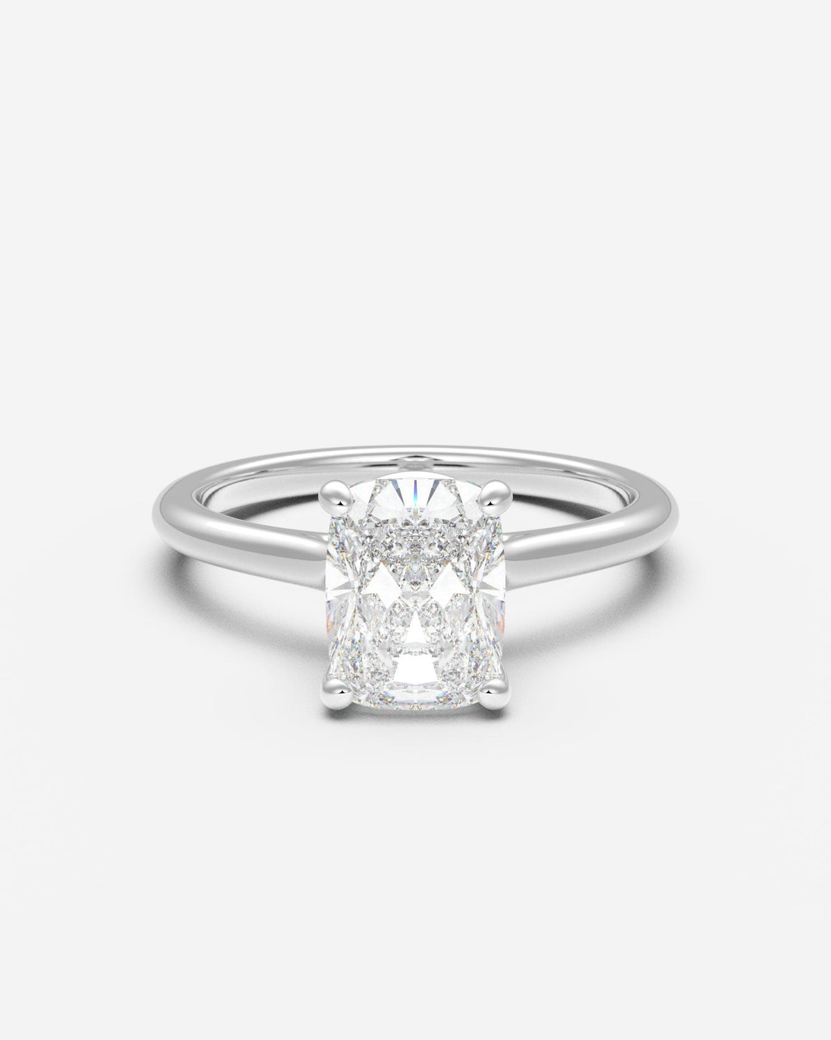 The Cathedral Solitaire — Elongated Cushion