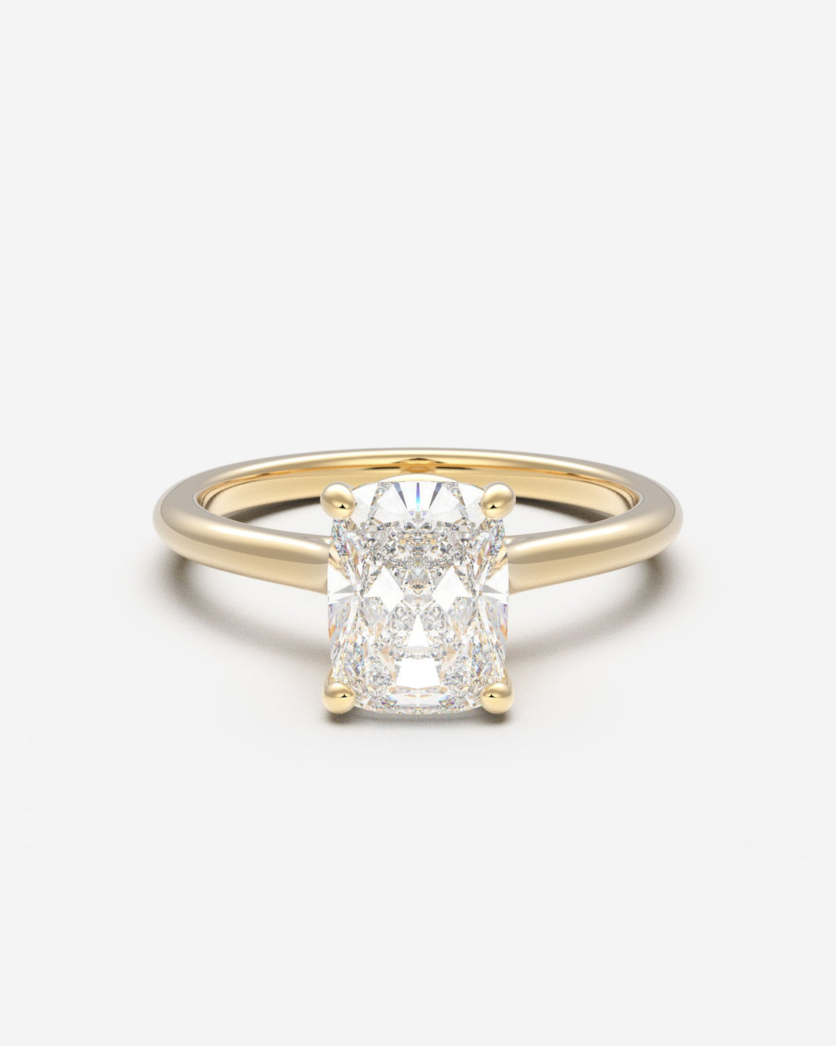 The Cathedral Solitaire — Elongated Cushion