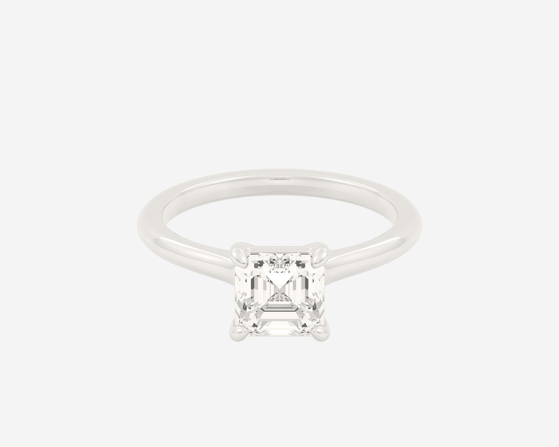 The Cathedral Solitaire — Asscher