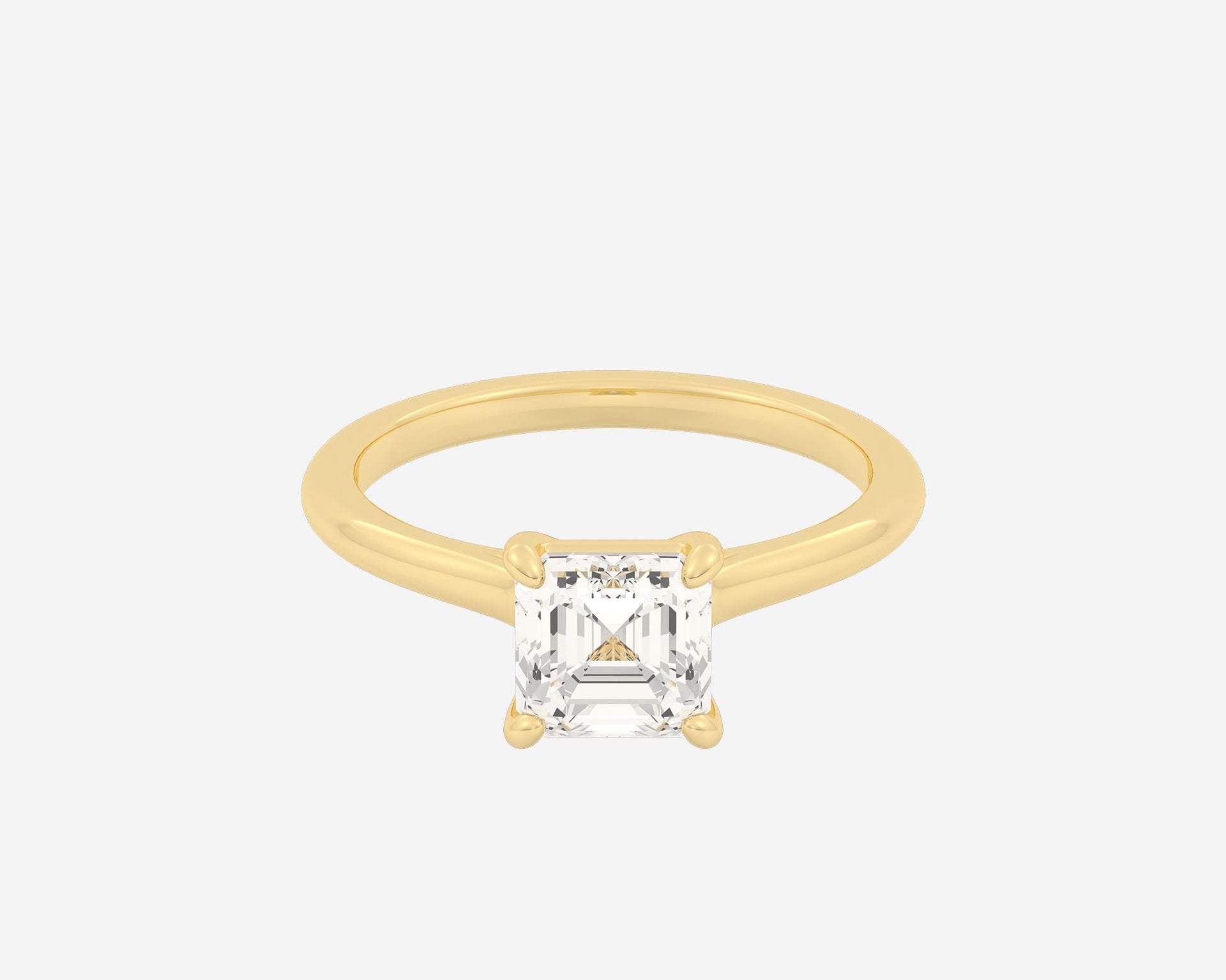 The Cathedral Solitaire — Asscher