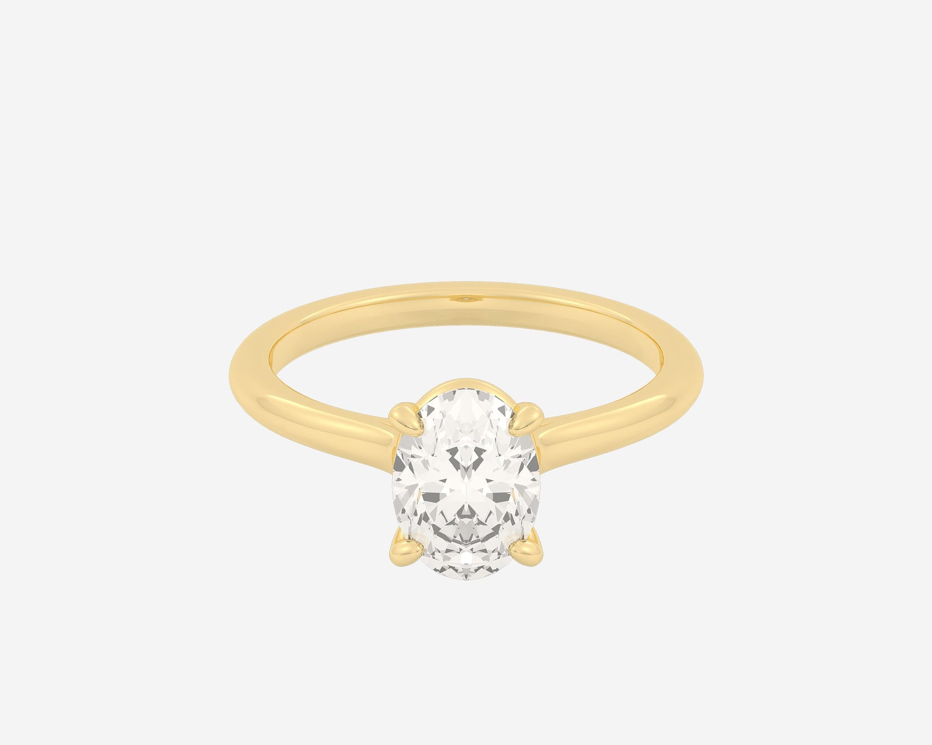 The Cathedral Solitaire — Oval