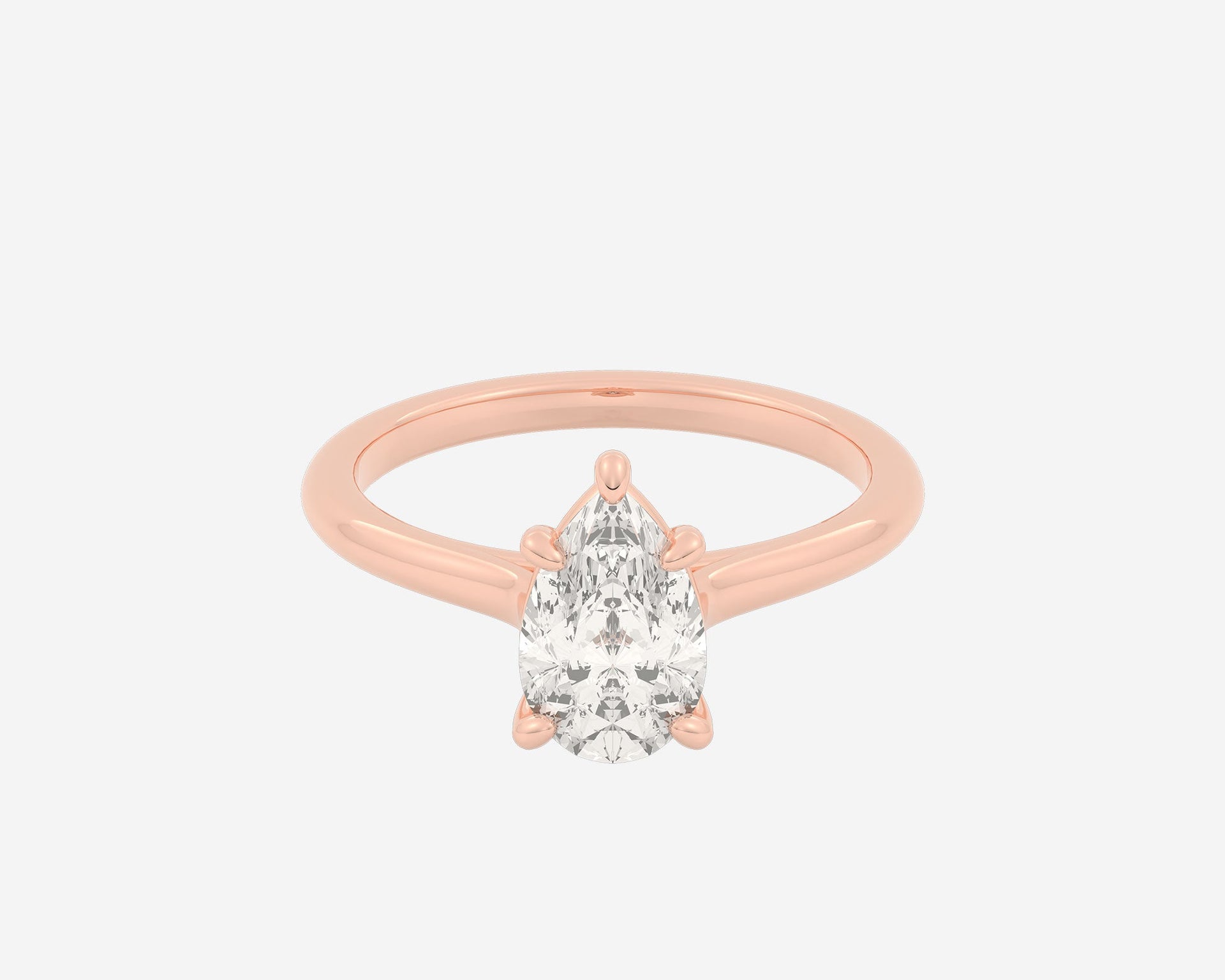 The Cathedral Solitaire — Pear