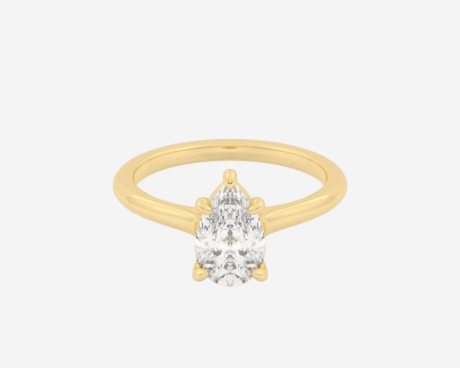 The Cathedral Solitaire — Pear